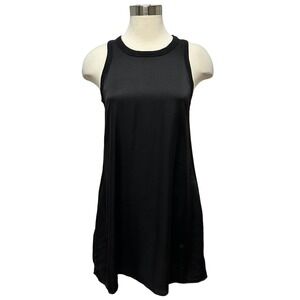 Nation LTD Satin Mini Tank Dress‎ Womens S Black Sleeveless LBD Party Whimsigoth